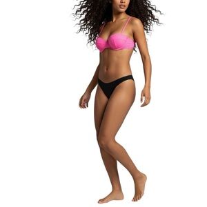 J. Crew Underwire Ruched Lowrider Bikini  36C Top Large Bottom NWT